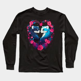 Ferret Couple Valentine Long Sleeve T-Shirt